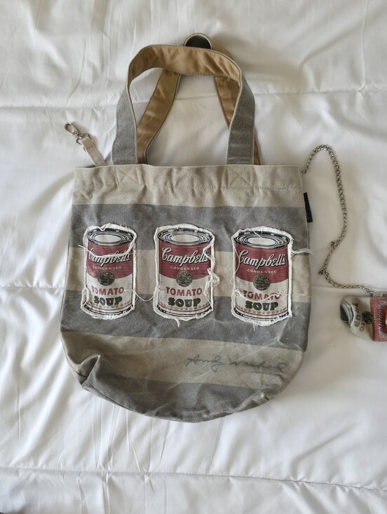 Andy Warhol Handbags - Andy Warhol x Loop NYC Campbell’s Soup Canvas Tote bag Grunge Indie Sleaze